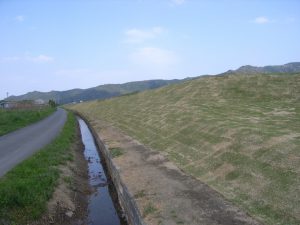 女島地区上流部堤防補強