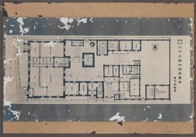 二十三銀行本店　平面図（当時）